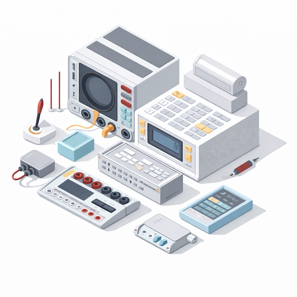 Cartoon of electronics equipment